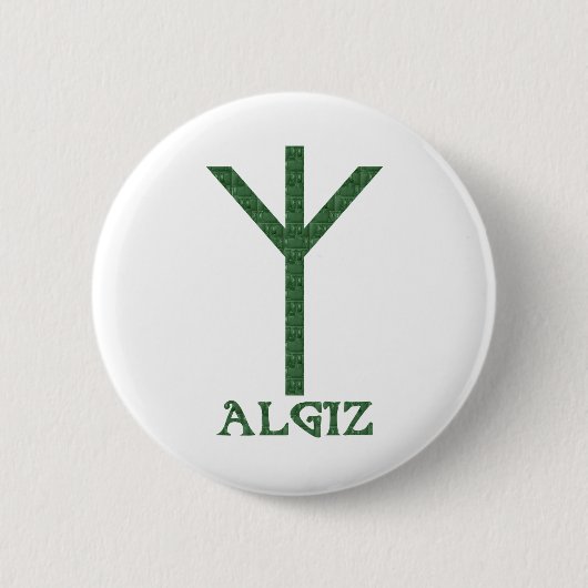 Algiz 缶バッジ (正面)