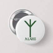 Algiz 缶バッジ (正面&裏面)