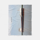 Algomaの収穫機のフリースブランケット フリースブランケット (正面)