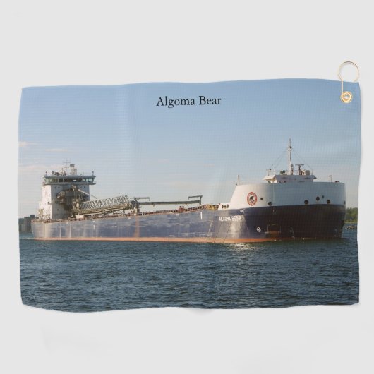Algoma Bear golf towel ゴルフタオル (横)
