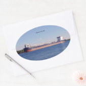 Algoma Innovatorステッカー 楕円形シール (封筒)