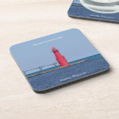 Algoma Pierhead 6個のプラスチックコースターのライトセット コースター (左側)