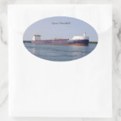 Algoma Strongfieldステッカー 楕円形シール (バッグ)