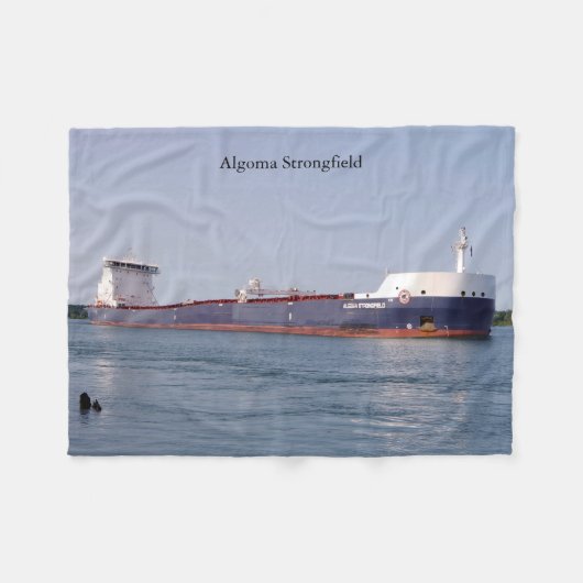 Algoma Strongfield搭載の毛布 フリースブランケット (正面(横))