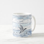 Algonac Wetlands Geese Mug コーヒーマグカップ (正面右)