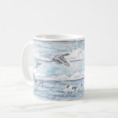 Algonac Wetlands Geese Mug コーヒーマグカップ (正面左)