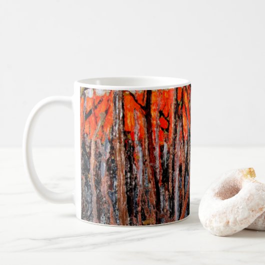 Algonquin Park by Tom Thomson, コーヒーマグカップ (ドーナツ)