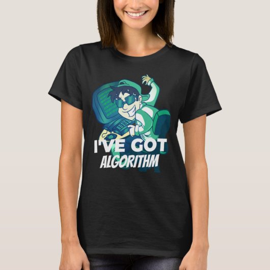 Algorithm 得 Computerクール Technician Engine Tシャツ (正面)