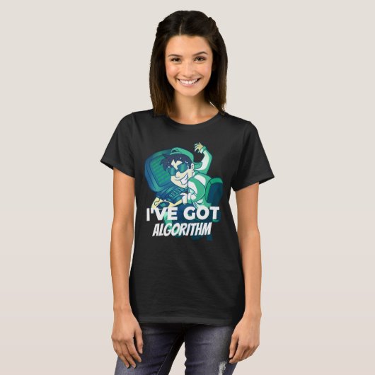 Algorithm 得 Computerクール Technician Engine Tシャツ (正面フル)