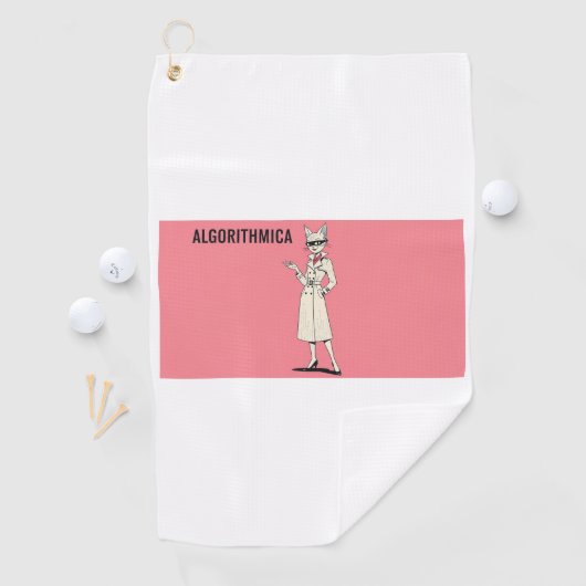 Algorithm Cat Spirit Girl – Golf Accessories Colle ゴルフタオル (インサイチュ)