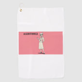 Algorithm Cat Spirit Girl – Golf Accessories Colle ゴルフタオル (正面)