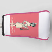 Algorithm Cat Spirit Girl – Golf Accessories Colle ゴルフヘッドカバー (正面)