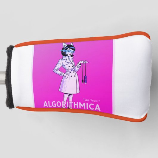 Algorithm Cat Spirit Girl – Golf Accessories Colle ゴルフヘッドカバー (正面)