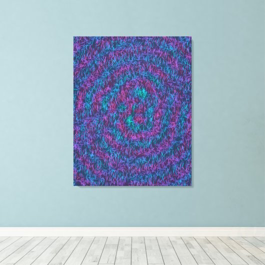 Algorithmic Mathematical Art Pattern  キャンバスプリント (インサイチュ (ウッドフロア))