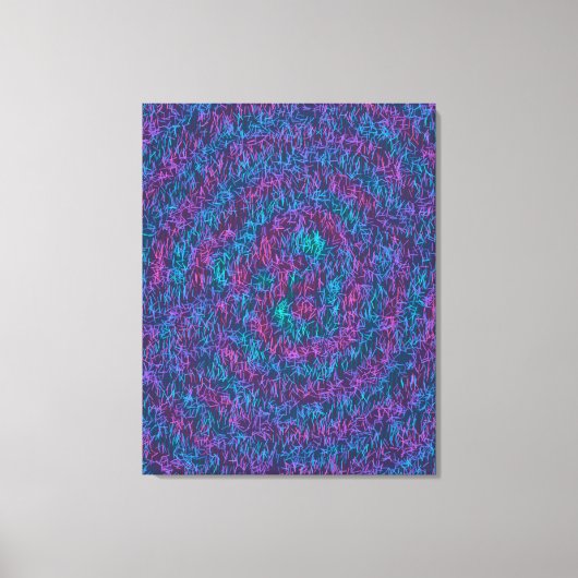 Algorithmic Mathematical Art Pattern  キャンバスプリント (正面)