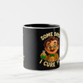 "Algunos días soy el problema...otros la solución ツートーンマグカップ (正面右)