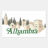 Alhambra 長方形シール (正面)