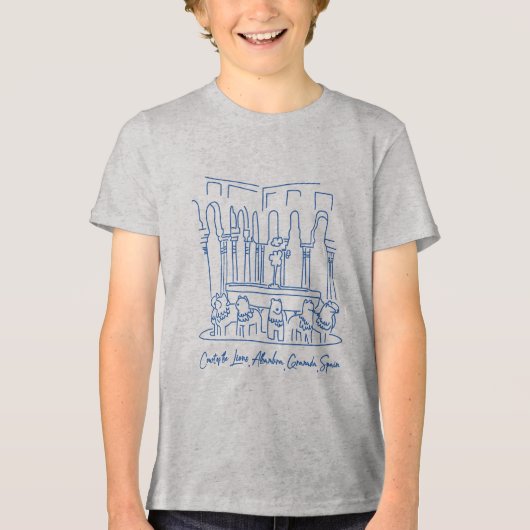 Alhambra Court of the Lions 1 トライブレンドＴシャツ (正面)