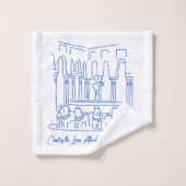 Alhambra Court of the Lions 1 バスタオルセット (ウォッシュタオル)