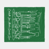 Alhambra Court of the Lions 1 フリースブランケット (正面(横))