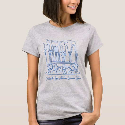 Alhambra Court of the Lions 1 Tシャツ (正面)