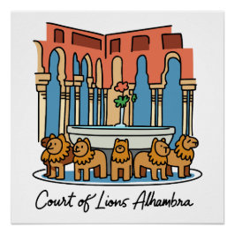 Alhambra Court of the Lions 3 ポスター