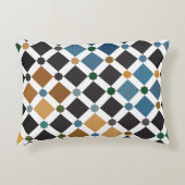 Alhambra Geometric Pillow – Brushed Polyester Tile アクセントクッション (正面)