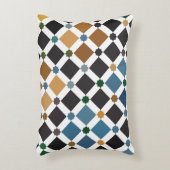 Alhambra Geometric Pillow – Brushed Polyester Tile アクセントクッション (正面(垂直))