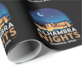 Alhambra Nights- Granada Spain Travel Art ラッピングペーパー (ロールコーナー)