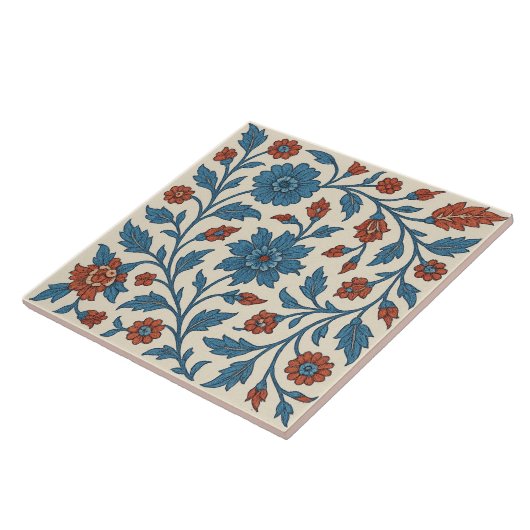 Alhambra Star – Moorish Floral Geometric Tile タイル (側面)