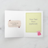 Alhamdulillahガールカード生まれたばかりのだ カード (内部)