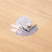 Alhamdulillah Arabic Calligraphy – Minimal Elegant アクリル招待状 (レイダウン)