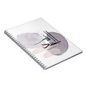 Alhamdulillah Arabic Calligraphy – Minimal Elegant ノートブック (右側)