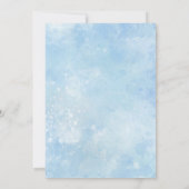 Alhamdulillah blue aqeeqah muslim baby boy 招待状 (裏面)