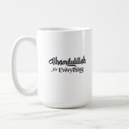 Alhamdulillah for Everything Minimal Islamic Gift コーヒーマグカップ