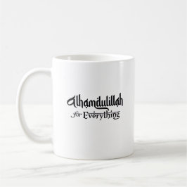 Alhamdulillah for Everything Minimal Islamic Gift コーヒーマグカップ
