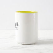 Alhamdulillah for Everything Minimal Islamic Gift ツートーンマグカップ (中央)