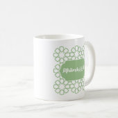 Alhamdulillah - Gエレガント付イスラム書道 コーヒーマグカップ (正面右)