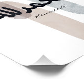 Alhamdulillah – Minimal Arabic Calligraphy Wall Ar フォトプリント (角)