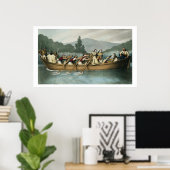 Ali Pasha (1741-1822)ジャニナ狩りオンレイクブ ポスター (ホームオフィス)