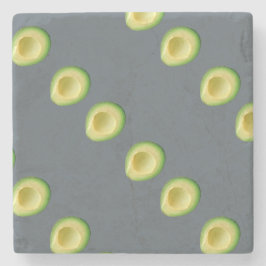 Aliaのためのアボカドの花輪 ストーンコースター