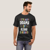 ALIANA オリジナル 女性へのギフト オーダーメイド ALIANA Tシャツ (正面フル)