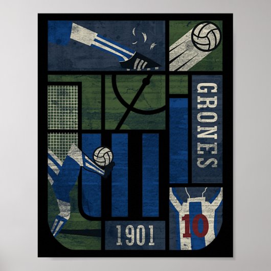 Alianza Lima ファンのペルーサッカー愛好家 ポスター (正面)