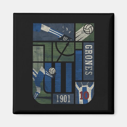 Alianza Lima ファンのペルーサッカー マグネット (正面)