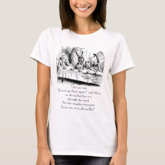 Aliceと不機嫌ティーのパーティーと"Studest"引用文 Tシャツ