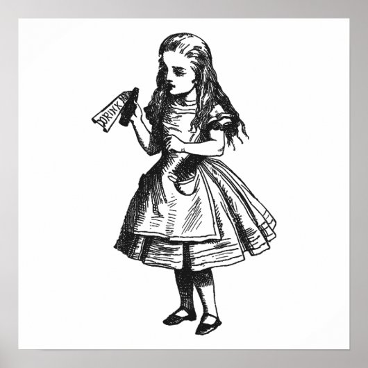 Aliceと「Drink Me」ボトル ポスター (正面)