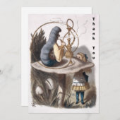 ALICEとCaterpillar - Adventures in Wonderland サンキューカード (正面/裏面)