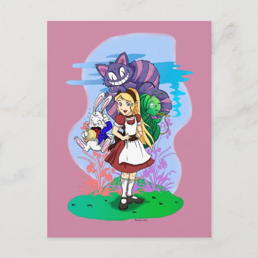 AliceとFriendsはがき ポストカード (正面)