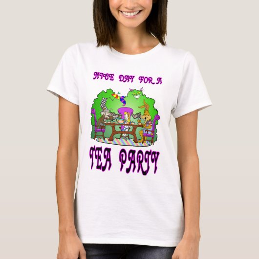 AliceはTeaパーティー Tシャツ (正面)