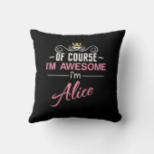 Aliceもちろん私素晴らしはAliceだ クッション (裏面)